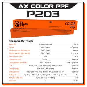 Alternative view of AX Color PPF - P203 LAVA ORANGE (Copy)